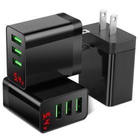 3 Packs 3-Port USB Wall Charger USB Hub Charger Wall Power Charging Plug Adapter Fit For Samsung Galaxy S9/S8